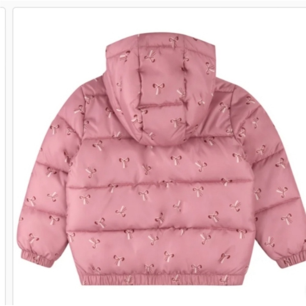 Pink Kids Puffer Jacket - Picture 4 of 10